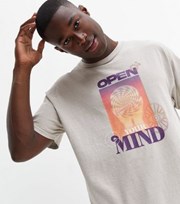 New Look Stone Open Your Mind Logo T-Shirt